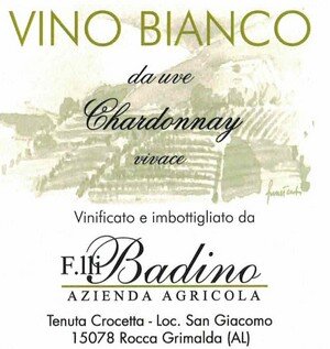 vino sfuso e in bottiglia Chardonnay vivace Fratelli Badino